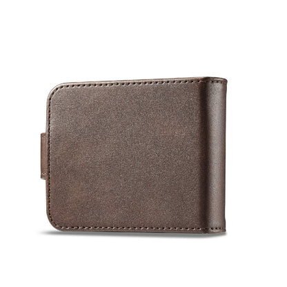 For Samsung Galaxy Z Flip6 / Flip7 FE LC.IMEEKE Calf Texture Leather Phone Case(Coffee)