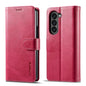 For Samsung Galaxy Z Fold6 5G LC.IMEEKE Calf Texture Leather Phone Case(Red)