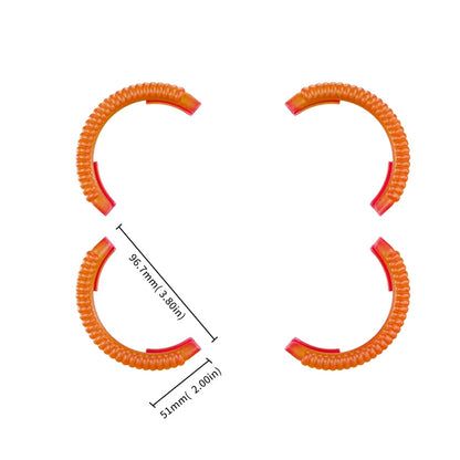 For DJI AVATA 2 STARTRC Propeller TPU Protective Guard Anti-collision Ring Cover(Fluorescent Orange)