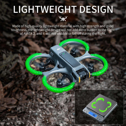 For DJI AVATA 2 STARTRC Propeller TPU Protective Guard Anti-collision Ring Cover(Fluorescent Orange)