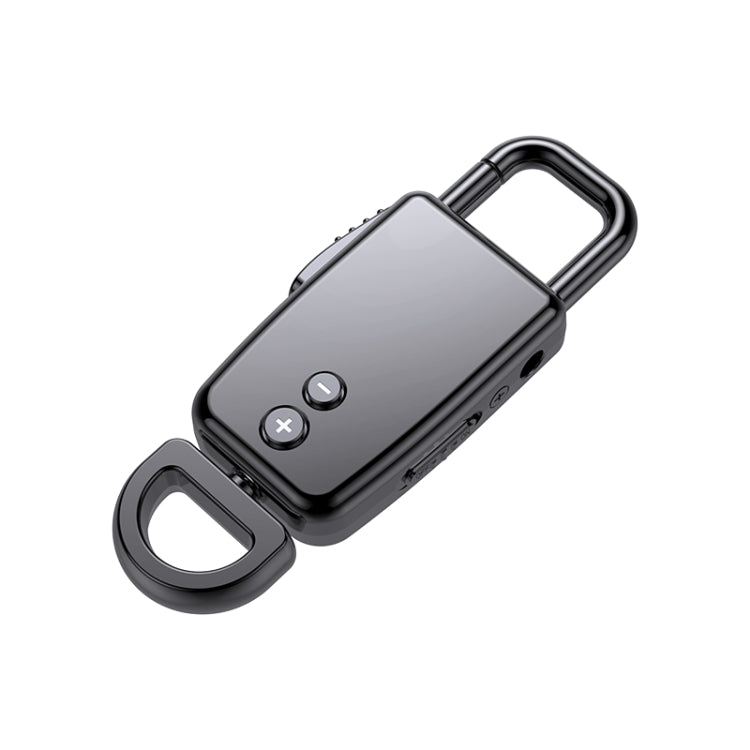 JNN S20 Zinc Alloy Keychain Voice Recorder, Memory:16GB(Black)