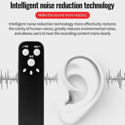JNN J1 Mini Smart HD Noise Cancelling Voice Recorder, Memory:16GB(Black)