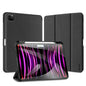 For iPad Pro 11 2025 / 2024 DUX DUCIS Domo Series Cloth Texture Magnetic Leather Tablet Case(Black)