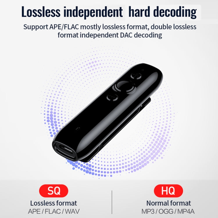 JNN L3 Bluetooth 4.2 Audio Receiver MP3 Player, Memory:16GB(Black)