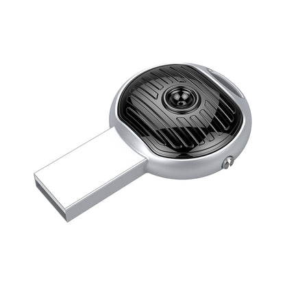 JNN S13 Zinc Alloy U-disk Voice Recorder, Memory:4GB(Silver)