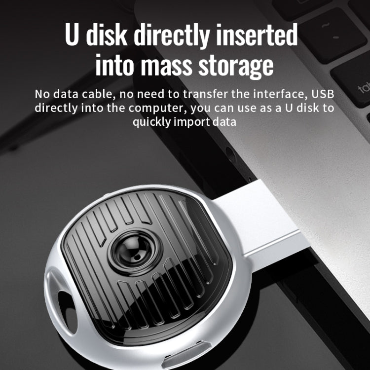JNN S13 Zinc Alloy U-disk Voice Recorder, Memory:16GB(Silver)
