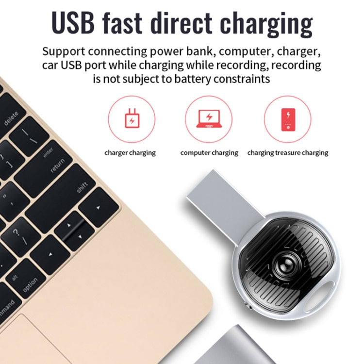 JNN S13 Zinc Alloy U-disk Voice Recorder, Memory:16GB(Silver)
