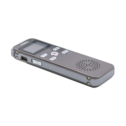 JNN X26 Mini Portable Voice Recorder with OLED Screen, Memory:8GB(Metal Gray)