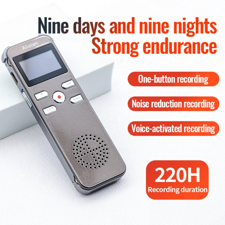 JNN X26 Mini Portable Voice Recorder with OLED Screen, Memory:8GB(Gold)