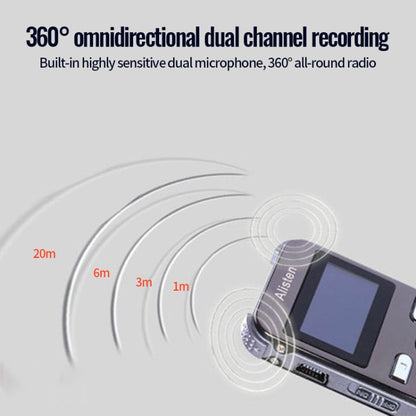 JNN X26 Mini Portable Voice Recorder with OLED Screen, Memory:8GB(Gold)