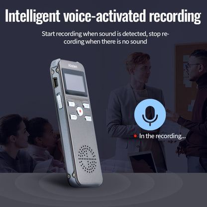 JNN X26 Mini Portable Voice Recorder with OLED Screen, Memory:8GB(Gold)