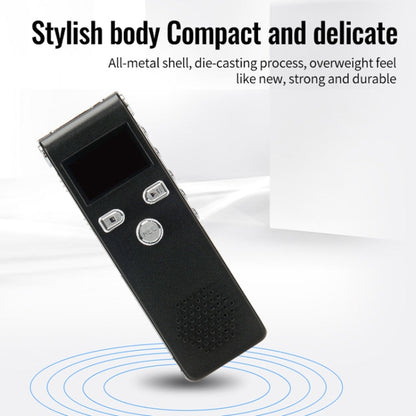 JNN X18 Mini Smart HD Noise Cancelling Voice Recorder, Memory:4GB(Black)