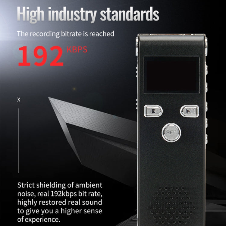 JNN X18 Mini Smart HD Noise Cancelling Voice Recorder, Memory:4GB(Black)