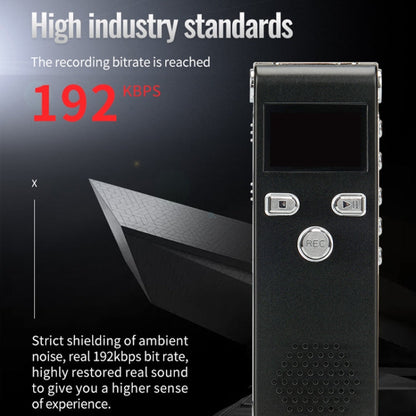 JNN X18 Mini Smart HD Noise Cancelling Voice Recorder, Memory:4GB(Black)