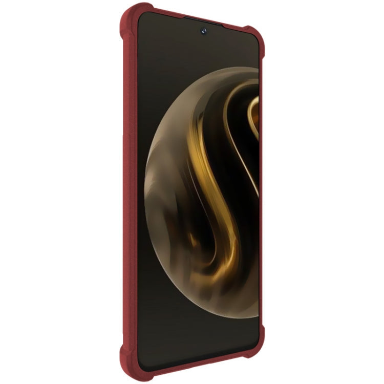 For Huawei nova 12i / Enjoy 70 Pro imak Shockproof Airbag TPU Phone Case(Matte Red)