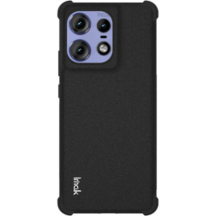 For Motorola Edge 50 Pro imak Shockproof Airbag TPU Phone Case(Matte Black)
