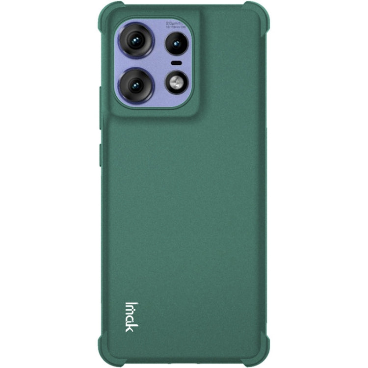 For Motorola Edge 50 Pro imak Shockproof Airbag TPU Phone Case(Matte Green)