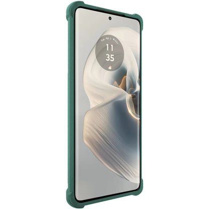 For Motorola Edge 50 Pro imak Shockproof Airbag TPU Phone Case(Matte Green)