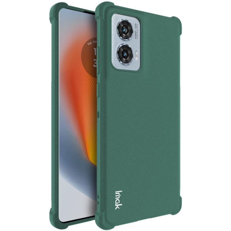 For Motorola Edge 50 Fusion 5G imak Shockproof Airbag TPU Phone Case(Matte Green)