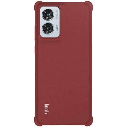 For Motorola Edge 50 Fusion 5G imak Shockproof Airbag TPU Phone Case(Matte Red)