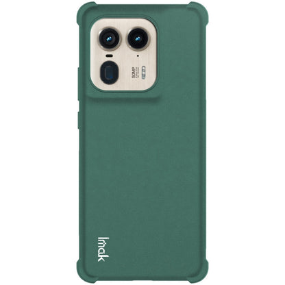 For Motorola Edge 50 Ultra 5G imak Shockproof Airbag TPU Phone Case(Matte Green)