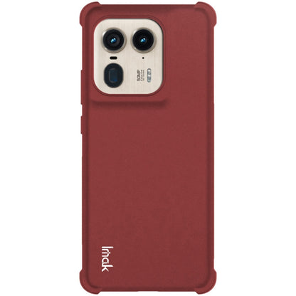 For Motorola Edge 50 Ultra 5G imak Shockproof Airbag TPU Phone Case(Matte Red)