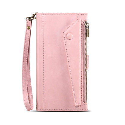 For Motorola Moto G24 Power ESEBLE Retro Frosted RFID Leather Phone Case(Rose Gold)