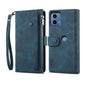 For Motorola Moto G24 Power ESEBLE Retro Frosted RFID Leather Phone Case(Dark Green)