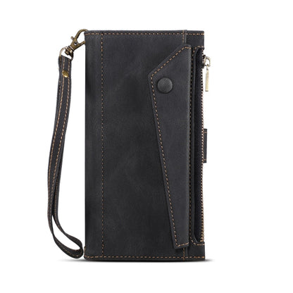 For Motorola Moto G34 ESEBLE Retro Frosted RFID Leather Phone Case(Black)