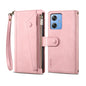 For Motorola Moto G54 5G Global ESEBLE Retro Frosted RFID Leather Phone Case(Rose Gold)
