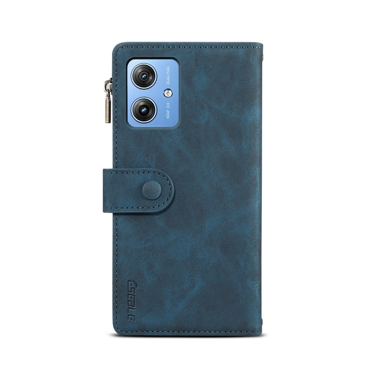 Pour Motorola Moto G54 Power 5G ESEBLE Étui en cuir rétro dépoli RFID (vert foncé)