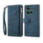For Motorola Edge 50 5G Global ESEBLE Retro Frosted RFID Leather Phone Case(Dark Green)