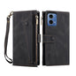 For Motorola Moto G34 5G / G45 5G ESEBLE Retro Frosted RFID Leather Phone Case(Black)