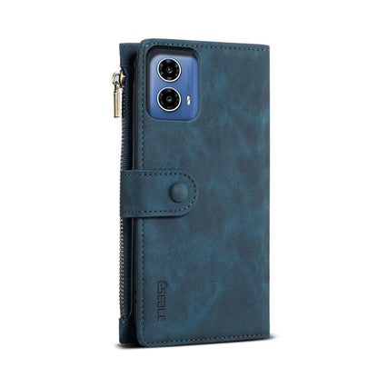 For Motorola Moto G34 5G / G45 5G ESEBLE Retro Frosted RFID Leather Phone Case(Dark Green)