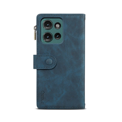 Pour Motorola Moto G75 5G ESEBLE Coque de téléphone en cuir dépoli rétro RFID (vert foncé)