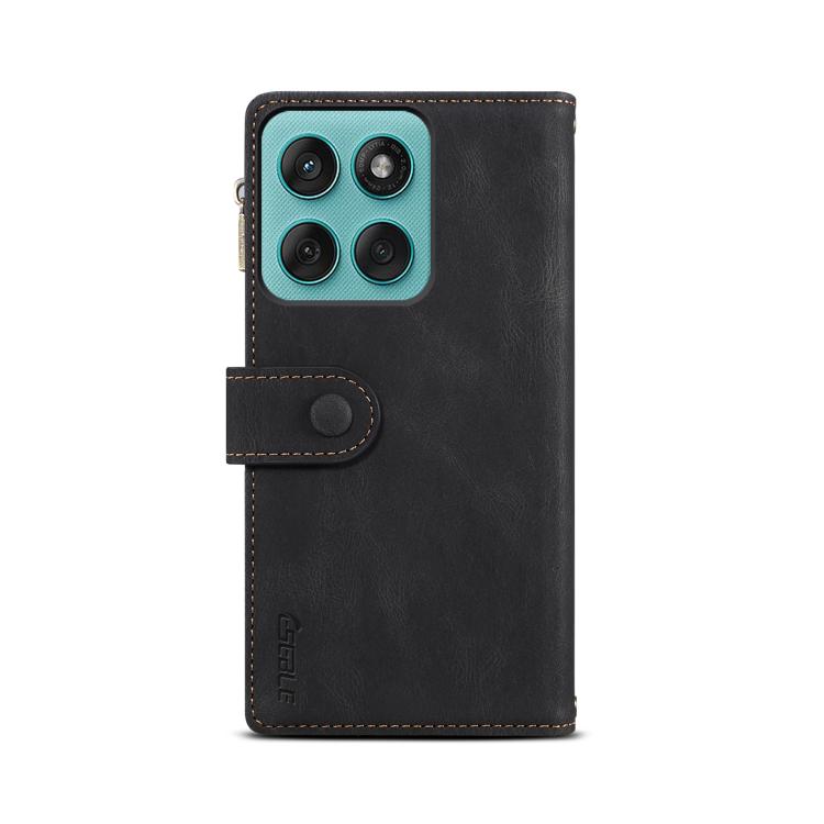 For Motorola Moto G56 5G ESEBLE Retro Frosted RFID Leather Phone Case(Black)