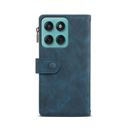 For Motorola Moto G56 5G ESEBLE Retro Frosted RFID Leather Phone Case(Dark Green)