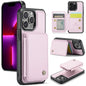 Pour iPhone 13 Pro Max JEEHOOD J05 Étui de Téléphone en Cuir RFID Style Affaires Magnétique (Rose)