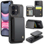For iPhone 11 JEEHOOD J05 Business Magnetic Style RFID Leather Phone Case(Black)