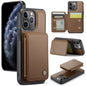 For iPhone 11 Pro Max JEEHOOD J05 Business Magnetic Style RFID Leather Phone Case(Brown)