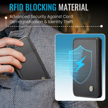 For iPhone 8 Plus / 7 Plus / 6 Plus JEEHOOD J05 Business Magnetic Style RFID Leather Phone Case(Black)