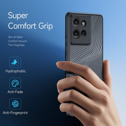 For Motorola Edge 50 DUX DUCIS Aimo Series TPU + PC Frosted Feel Phone Case(Black)