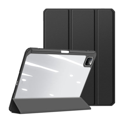 For iPad Pro 11 2025 / 2024 DUX DUCIS TOBY Series Antiskid Leather Tablet Case with Sleep / Wake-up Function(Black)