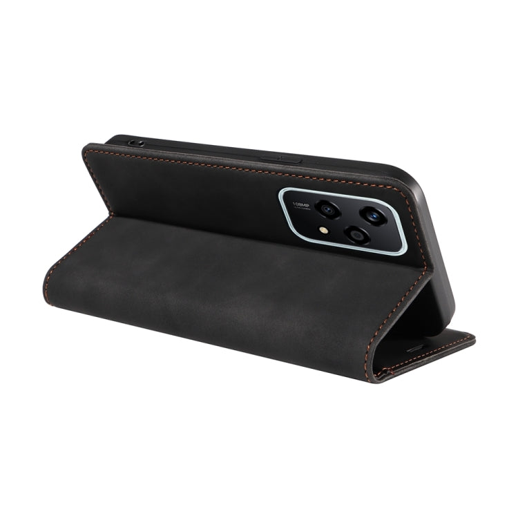 For Honor 200 Lite Global BETOPNICE Suction RFID Anti-theft Leather Phone Case(Black)