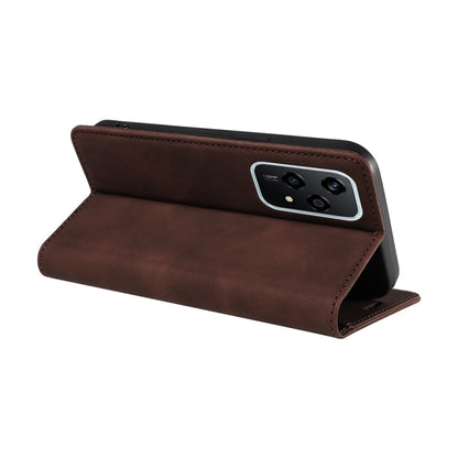 For Honor 200 Lite Global BETOPNICE Suction RFID Anti-theft Leather Phone Case(Brown)