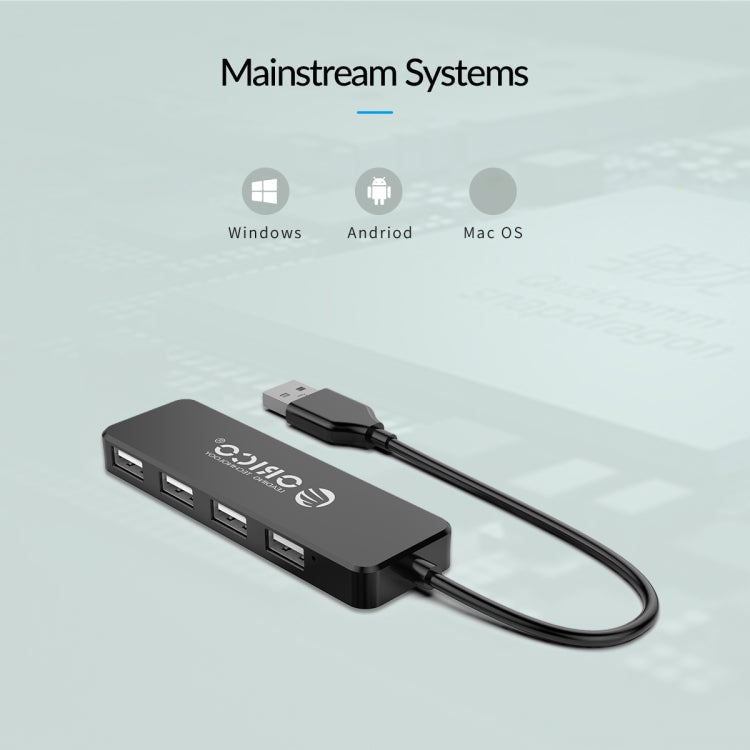 ORICO FL01-BK 4 Ports USB 2.0 HUB Expand Converter(Black)