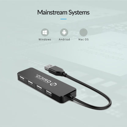 ORICO FL01-BK 4 Ports USB 2.0 HUB Expand Converter(Black)
