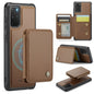 For Samsung Galaxy S20+ 5G JEEHOOD J05 Business Magnetic Style RFID Leather Phone Case(Brown)