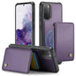For Samsung Galaxy S20 5G JEEHOOD J05 Business Magnetic Style RFID Leather Phone Case(Purple)