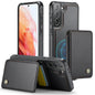 Pour Samsung Galaxy S21+ 5G Étui de Téléphone en Cuir JEEHOOD J05 Style Affaires Magnétique RFID (Noir)